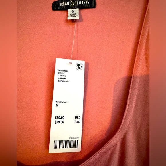 NWT Urban Outfitters pink long sleeve romper - Picture 3 of 6